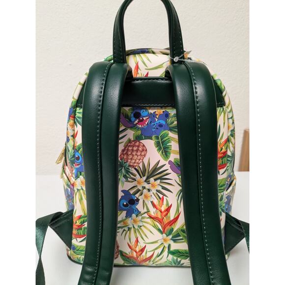 Disney Loungefly Lilo & Stitch Hawaiian Pineapple All Over Print Mini Backpack main image 13